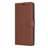 Techsuit - Leather Folio kinyitható tok - Samsung Galaxy S23 Plus - Barna