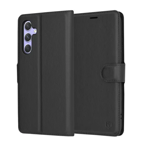 Techsuit - Leather Folio - Samsung Galaxy A54 - Black