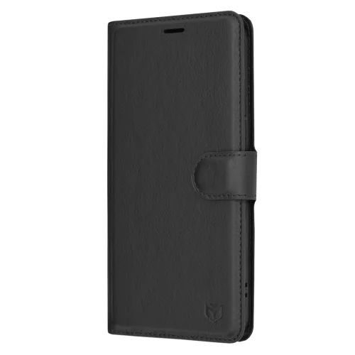 Techsuit - Leather Folio kinyitható tok - Samsung Galaxy A54 - Fekete