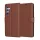 Techsuit - Leather Folio kinyitható tok - Samsung Galaxy A54 - Barna