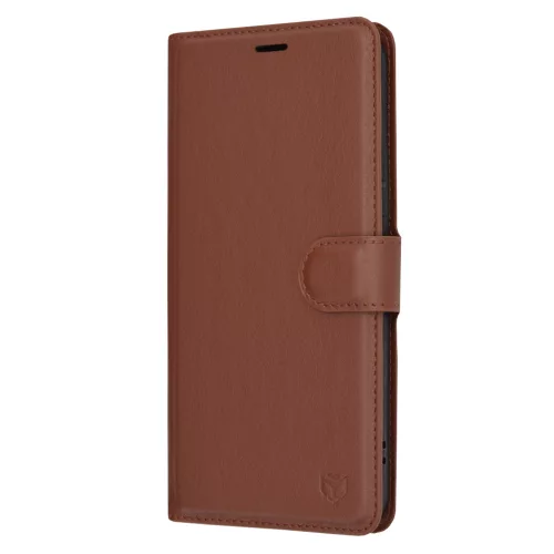 Techsuit - Leather Folio kinyitható tok - Samsung Galaxy A54 - Barna