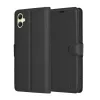 Techsuit - Leather Folio kinyitható tok - Samsung Galaxy A05 - Fekete