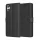 Techsuit - Leather Folio kinyitható tok - Samsung Galaxy A05 - Fekete