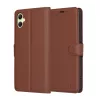 Techsuit - Leather Folio kinyitható tok - Samsung Galaxy A05 - Barna