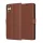 Techsuit - Leather Folio kinyitható tok - Samsung Galaxy A05 - Barna