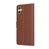 Techsuit - Leather Folio kinyitható tok - Samsung Galaxy A05 - Barna