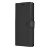 Techsuit - Leather Folio kinyitható tok - Samsung Galaxy A05s - Fekete