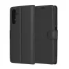 Techsuit - Leather Folio kinyitható tok - Samsung Galaxy A05s - Fekete