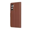 Techsuit - Leather Folio kinyitható tok - Samsung Galaxy A05s - Barna