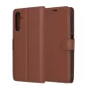 Techsuit - Leather Folio kinyitható tok - Samsung Galaxy A05s - Barna