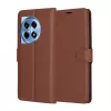 Techsuit - Leather Folio kinyitható tok - OnePlus 12R - Barna