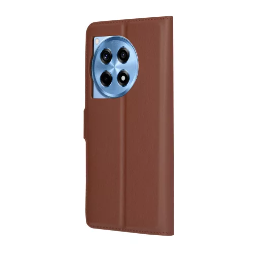 Techsuit - Leather Folio - OnePlus 12R - Brown