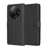 Techsuit - Leather Folio kinyitható tok - Xiaomi Redmi A3 / Redmi A3x - Fekete