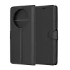 Techsuit - Leather Folio kinyitható tok - Xiaomi Redmi A3 / Redmi A3x - Fekete