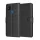 Techsuit - Leather Folio kinyitható tok - Xiaomi Redmi 9C / Redmi 9C NFC - Fekete