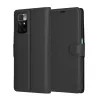 Techsuit - Leather Folio kinyitható tok - Xiaomi Redmi 10 / Redmi 10 2022 - Fekete