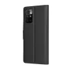 Techsuit - Leather Folio kinyitható tok - Xiaomi Redmi 10 / Redmi 10 2022 - Fekete