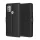 Techsuit - Leather Folio kinyitható tok - Motorola Moto G10 / Moto G20 / Moto G30 - Fekete