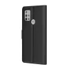 Techsuit - Leather Folio kinyitható tok - Motorola Moto G10 / Moto G20 / Moto G30 - Fekete