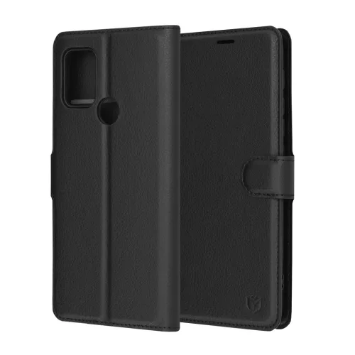 Techsuit - Leather Folio kinyitható tok - Motorola Moto G10 / Moto G20 / Moto G30 - Fekete