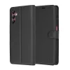 Techsuit - Leather Folio kinyitható tok - Samsung Galaxy A14 4G / A14 5G - Fekete
