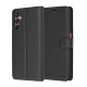 Techsuit - Leather Folio kinyitható tok - Samsung Galaxy A14 4G / A14 5G - Fekete