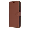 Techsuit - Leather Folio kinyitható tok - Samsung Galaxy A14 4G / A14 5G - Barna