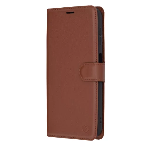 Techsuit - Leather Folio kinyitható tok - Samsung Galaxy A14 4G / A14 5G - Barna