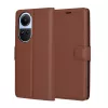 Techsuit - Leather Folio kinyitható tok - Oppo Reno10 / Reno10 Pro - Barna