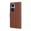 Techsuit - Leather Folio kinyitható tok - Oppo Reno10 / Reno10 Pro - Barna