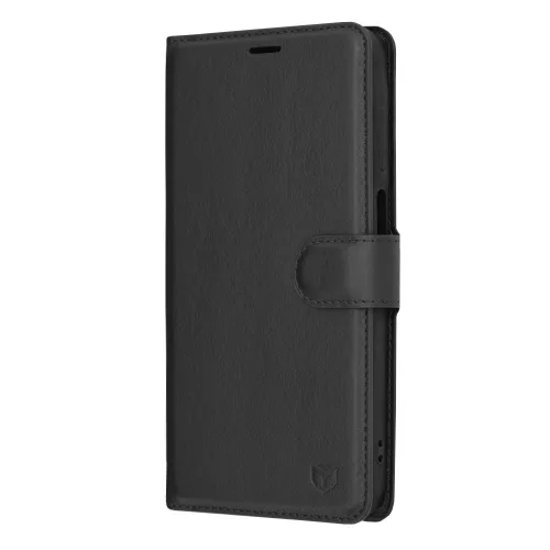 Techsuit - Leather Folio kinyitható tok - Samsung Galaxy A15 4G / A15 5G - Fekete