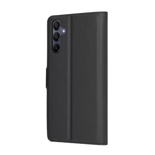 Techsuit - Leather Folio kinyitható tok - Samsung Galaxy A15 4G / A15 5G - Fekete