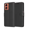 Techsuit - Leather Folio kinyitható tok - Motorola Moto G04 / Moto G04s / Moto G24 / Moto E14 - Fekete