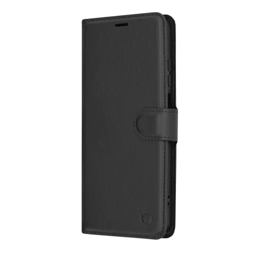 Techsuit - Leather Folio kinyitható tok - Motorola Moto G04 / Moto G04s / Moto G24 / Moto E14 - Fekete