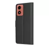 Techsuit - Leather Folio kinyitható tok - Motorola Moto G04 / Moto G04s / Moto G24 / Moto E14 - Fekete