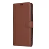 Techsuit - Leather Folio kinyitható tok - Realme 12 Pro / 12 Pro+ - Barna