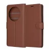 Techsuit - Leather Folio kinyitható tok - Realme 12 Pro / 12 Pro+ - Barna