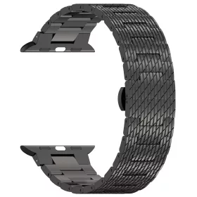   Techsuit - Watchband 32mm (W052) - Apple Watch 1/2/3/4/5/6/7/8/9/10/11/SE/SE 2/SE 3 (38/40/41/42mm) - Black