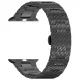 Techsuit - Watchband 32mm (W052) - Apple Watch 1/2/3/4/5/6/7/8/9/10/11/SE/SE 2/SE 3 (38/40/41/42mm) - Black