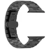 Techsuit - Watchband 32mm (W052) - Apple Watch 1/2/3/4/5/6/7/8/9/10/11/SE/SE 2/SE 3 (38/40/41/42mm) - Black