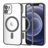 Techsuit - Luxury Crystal MagSafe tok - iPhone 12 - Fekete átlátszó