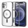 Techsuit - Luxury Crystal MagSafe tok - iPhone 12 - Fekete átlátszó