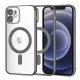 Techsuit - Luxury Crystal MagSafe tok - iPhone 12 - Fekete átlátszó