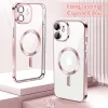 Techsuit - Luxury Crystal MagSafe tok - iPhone 12 - Rózsaszín átlátszó