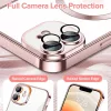 Techsuit - Luxury Crystal MagSafe tok - iPhone 12 - Rózsaszín átlátszó