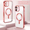 Techsuit - Luxury Crystal MagSafe tok - iPhone 12 - Piros átlátszó
