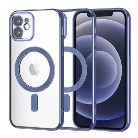   Techsuit - Luxury Crystal MagSafe tok - iPhone 12 - Kék átlátszó
