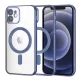 Techsuit - Luxury Crystal MagSafe tok - iPhone 12 - Kék átlátszó