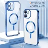 Techsuit - Luxury Crystal MagSafe tok - iPhone 12 - Kék átlátszó