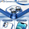 Techsuit - Luxury Crystal MagSafe tok - iPhone 12 - Kék átlátszó
